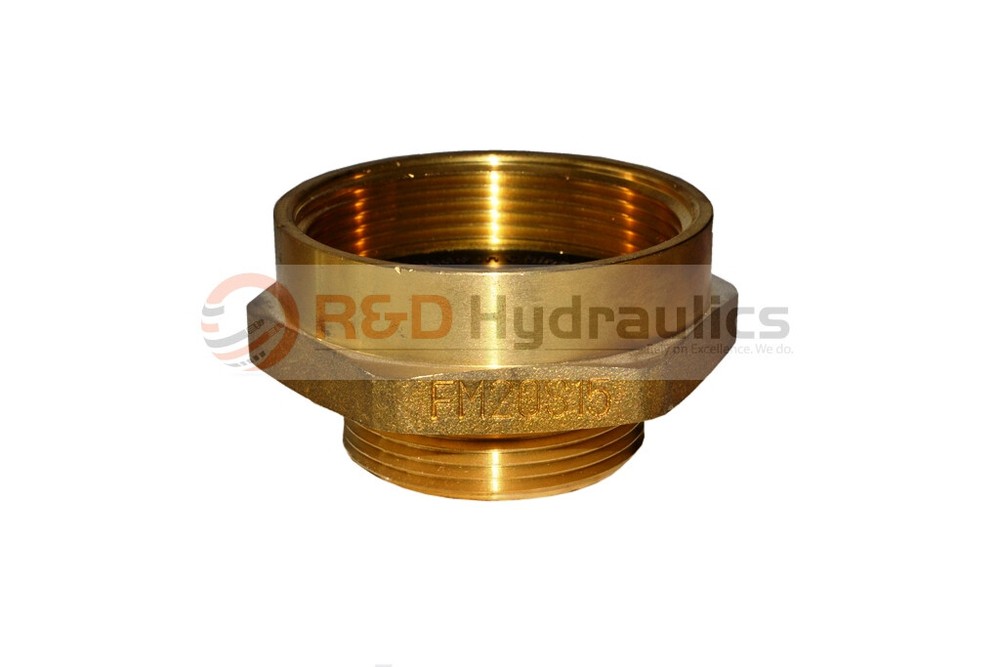 Fire Hydrant Brass Adapter 2" FPT x 1-1/2" NST(M)