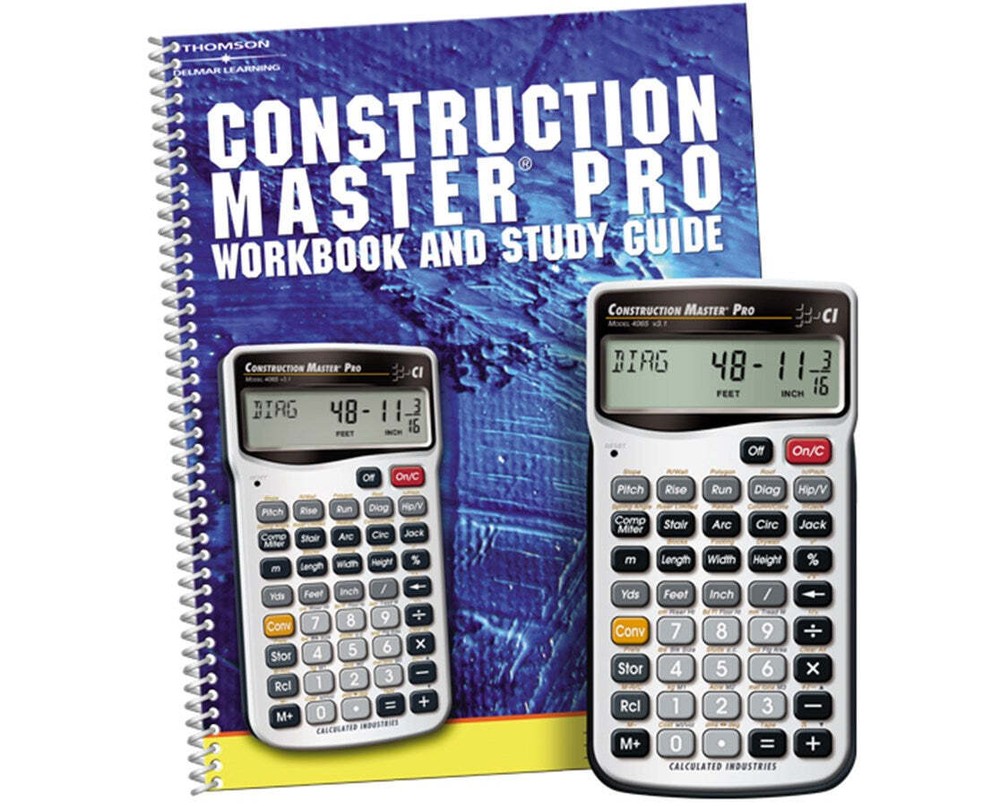Calculated Industries Construction Master Pro Calculator with Workbook