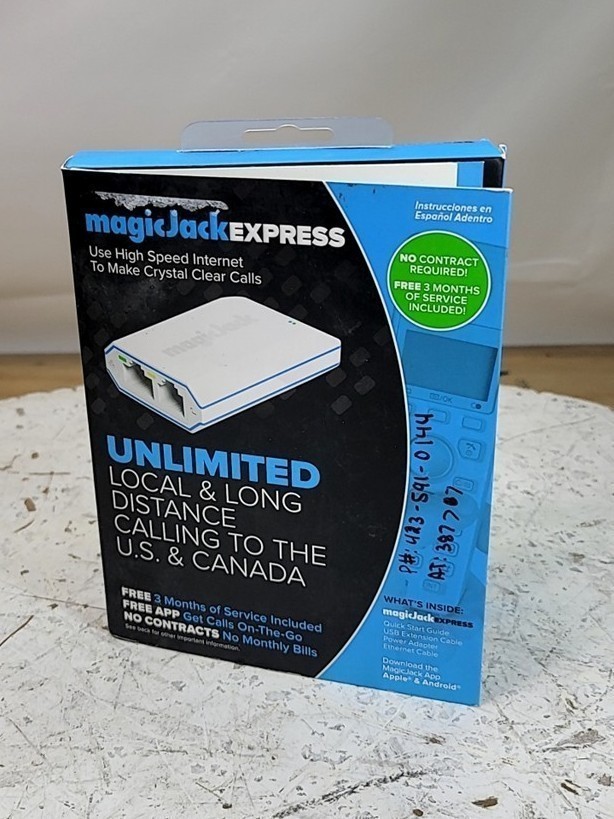 Magic Jack Express K1103 Telephone Adapter SEE NOTES