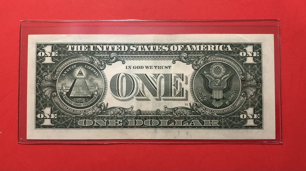 2021- FEDERAL RESERVE $1 NOTE ( SAN FRANCISCO ),MISCUT ERROR.