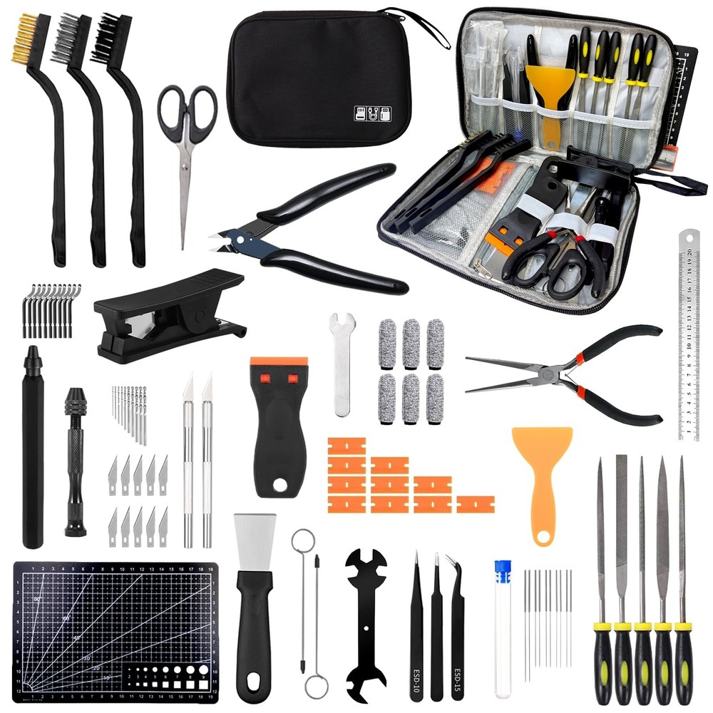 82Pcs 3D Printer Tool Kit w/Case for Bambu Lab, Creality, Anycubic, Flashforg...