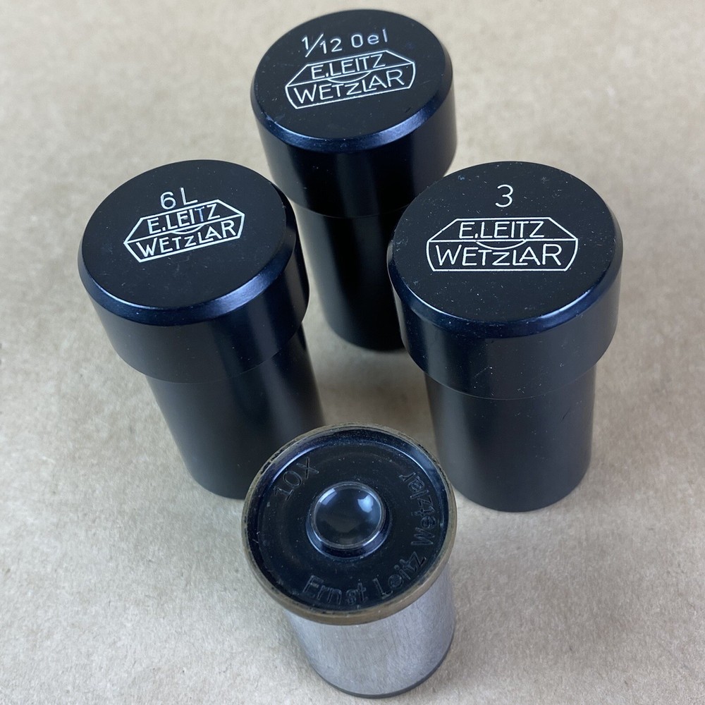 Ernst Leitz Wetzlar 1920s Black Microscope W/ Original Case