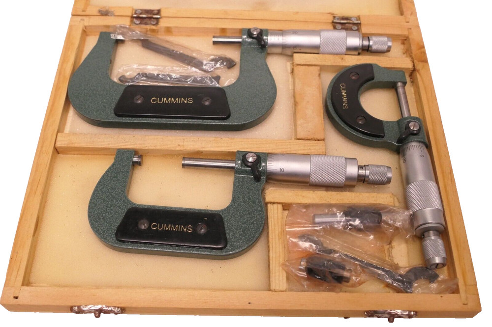 Cummins Industrial Tools 3 Piece Micrometer Set 0-3"