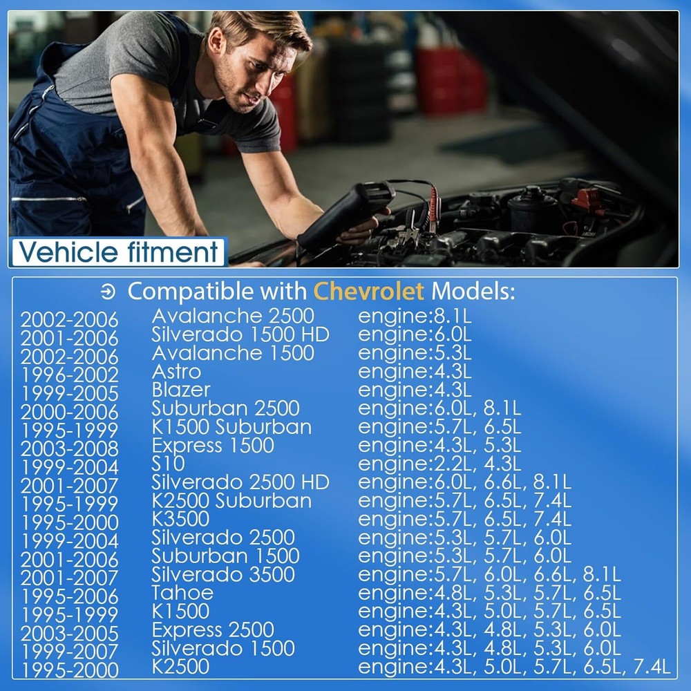 2 Front Left & Right ABS Wheel Speed Sensor For Chevrolet Silverado 1500 2500