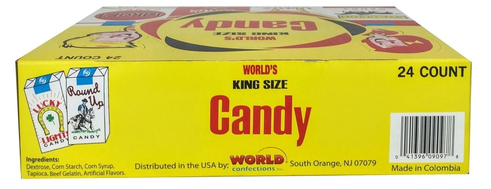 World Confections Candy Cigarettes, Pack of 24