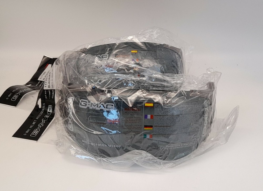 2 x G-MAC Costa AV Visor C/W Frame Black Visors