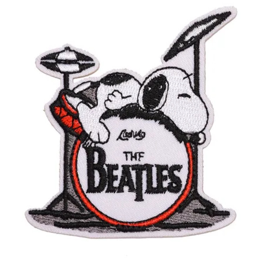 SNOOPY - THE BEATLES - PEANUTS - Embroidered Iron On Patch