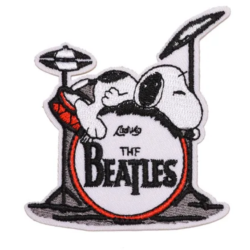 SNOOPY - THE BEATLES - PEANUTS - Embroidered Iron On Patch