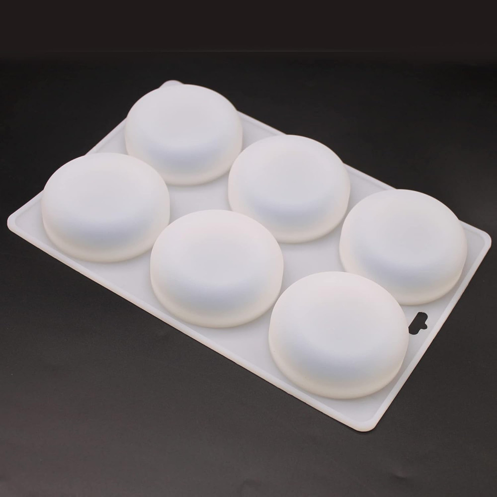 Basic Plain Circle round Corner Soap Lotion Bar Mold Making Silicone Supplies Di