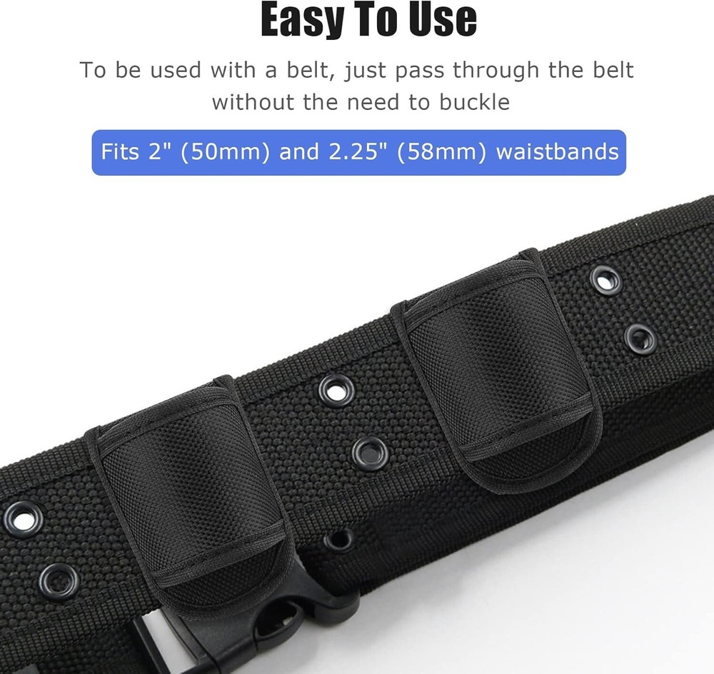 Flashlight Holster for Duty Belt, Open Top D Cell Compact Light Holder Case, NEW