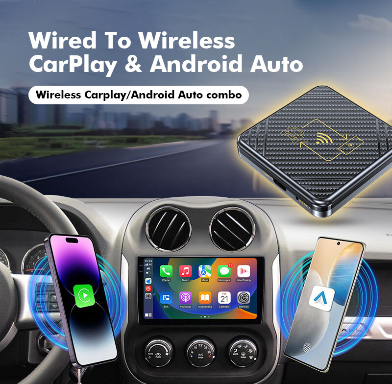 Roadpluse 5.0 Wireless Adapter Apple CarPlay Android Auto Multimedia Video Play