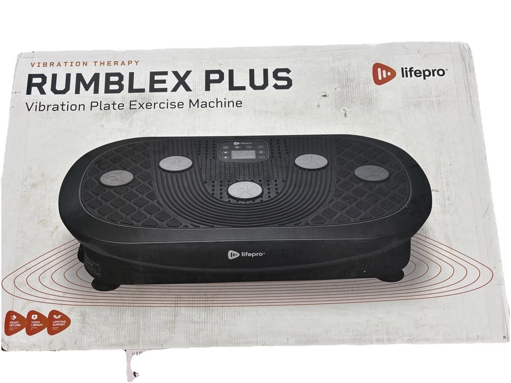 LifePro RUMBLEX PLUS Vibration Plate Exercise Machine - Model # LP-RMXPLS-BLK