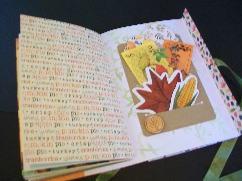 Fall Junk Journal Folio Small Handmade Blank Journal With Ephemera