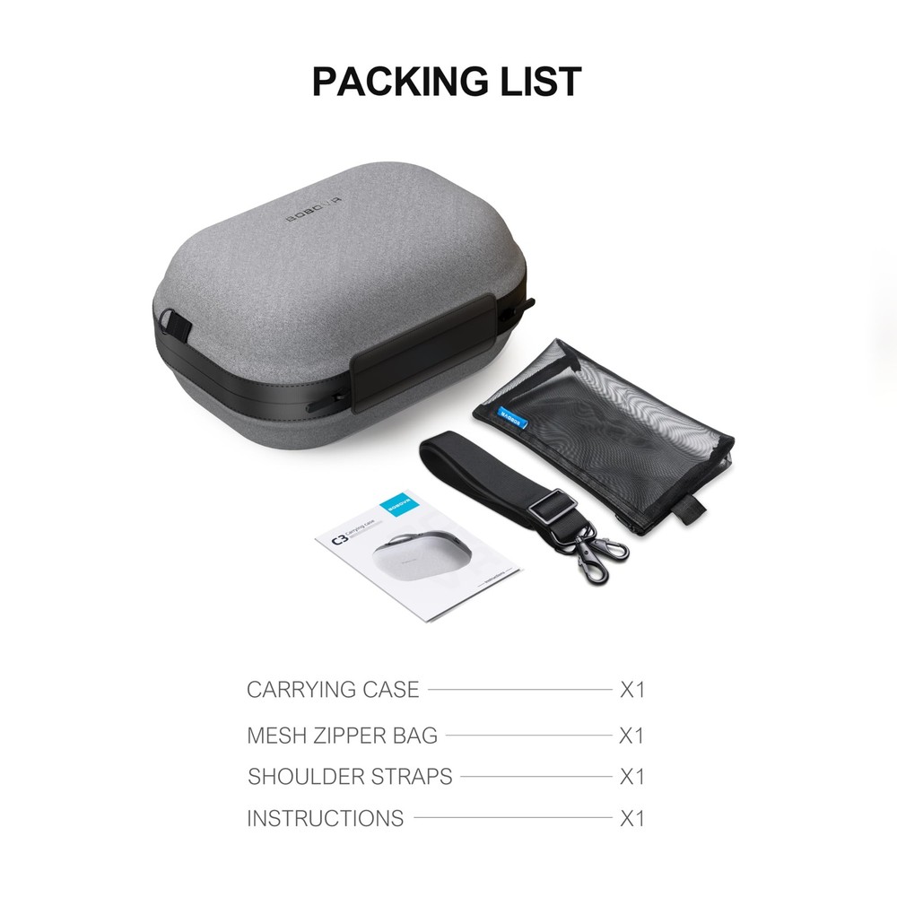 C3 Carrying Case with Desktop Stand, Three Versatile Modes for Tidy Workspace