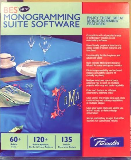 Brother BES Monogramming Suite Embroidery Software