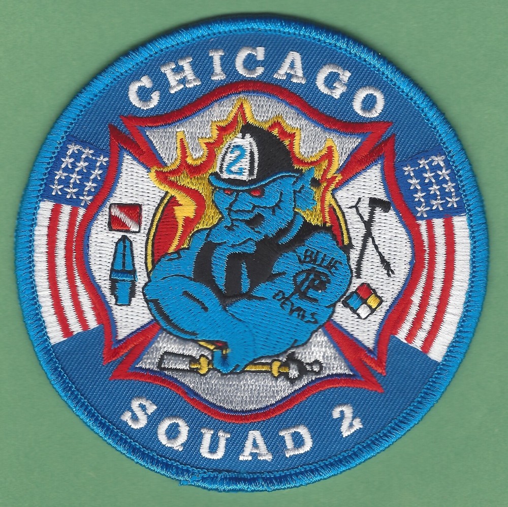 CHICAGO SQUAD COMPANY 2 FIRE PATCH NEW STYLE