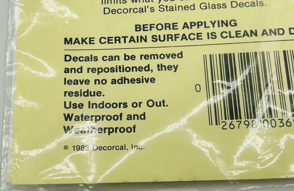 Vintage 1986 Instant Duck Decals.