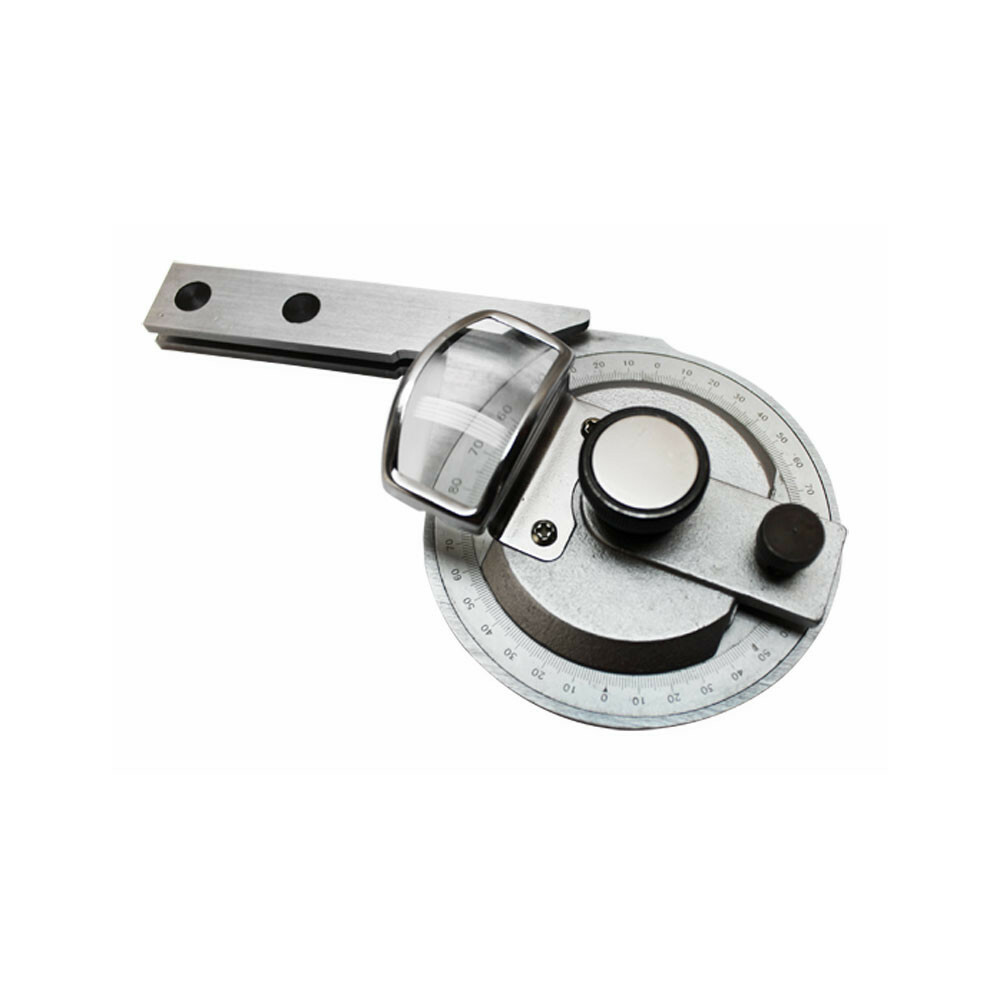 Universal Bevel Protractor with Magnifier 360 Degree Blades