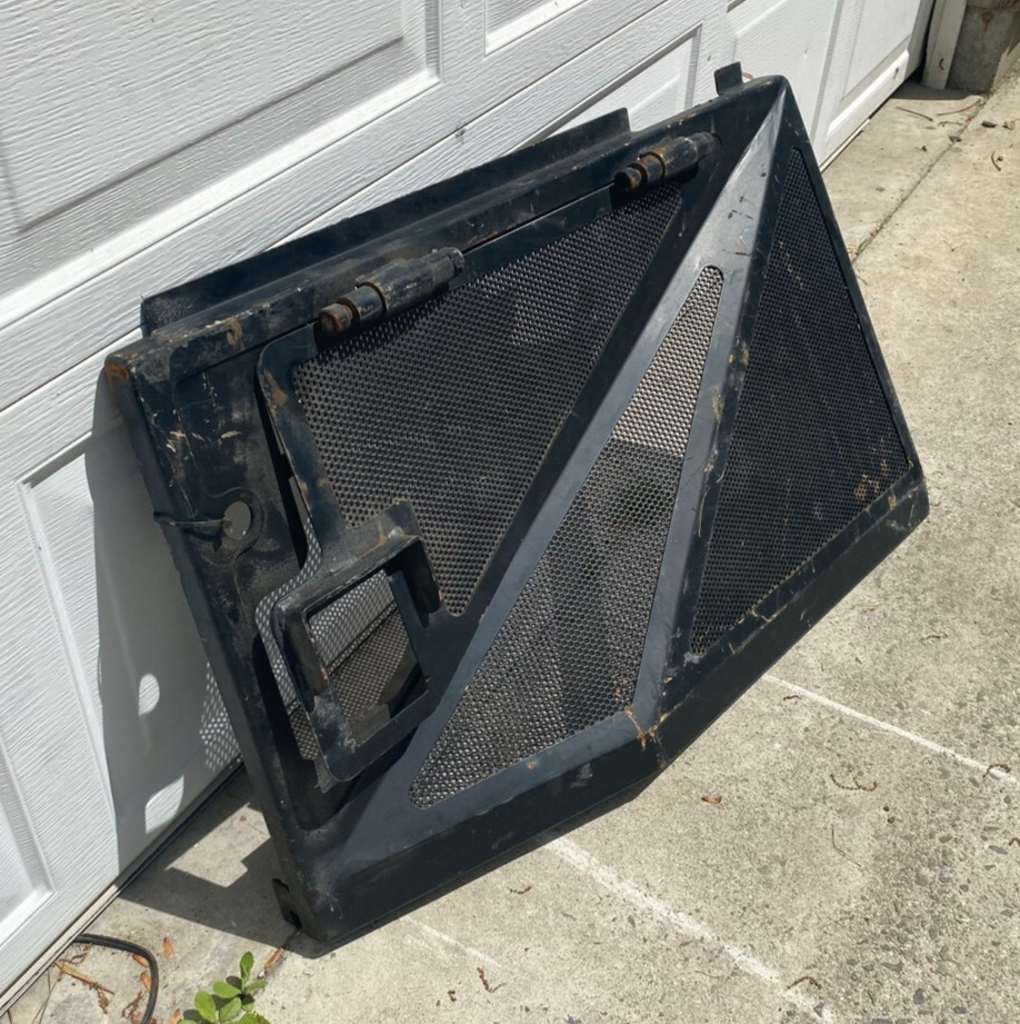 Left hand engine side shield for 630B Tigercat log skidder
