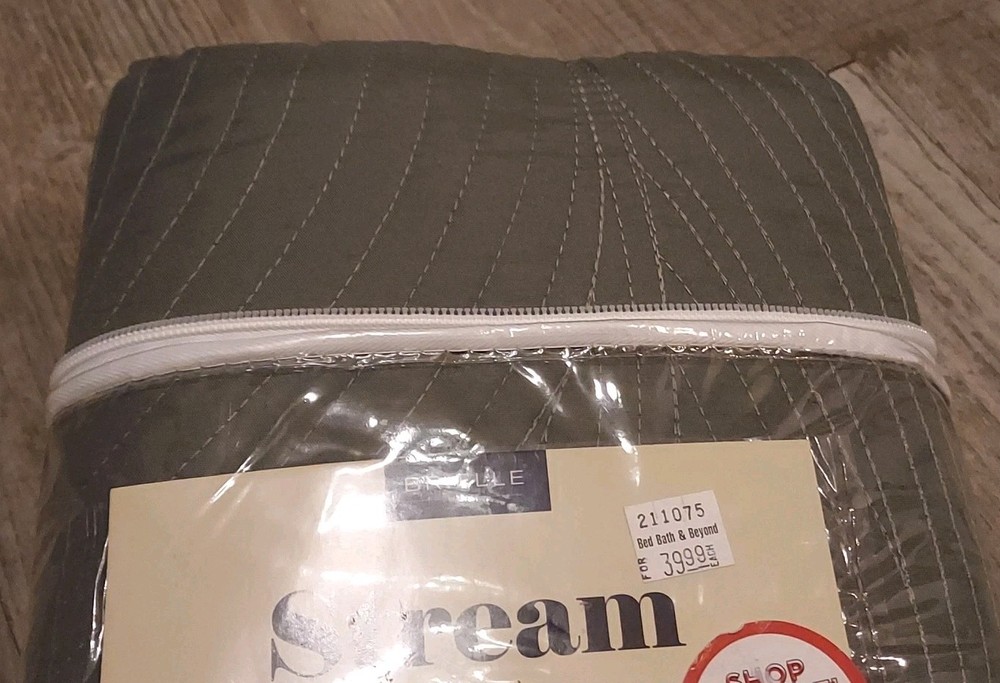 Brielle Stream Sham Set, 2 King shams Grey