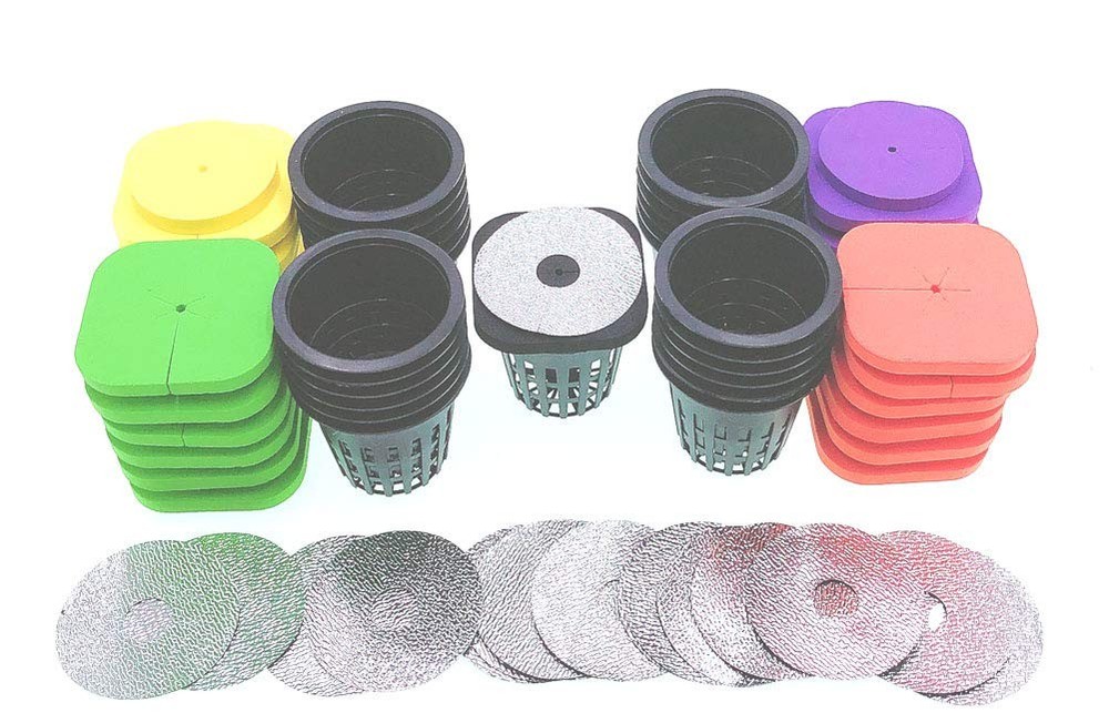 2layered Clone Collars W 2 In Net Pots Reflective Lids Replacement For 24sited