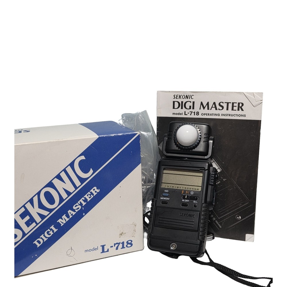 Sekonic Digi Master Model L-718 Flash Meter Ambient Light Meter with Case