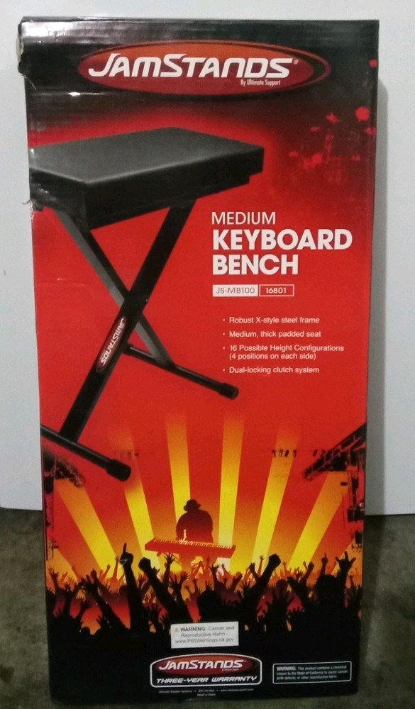 Ultimate Support Jamstands JSMB100 Medium Keyboard Bench