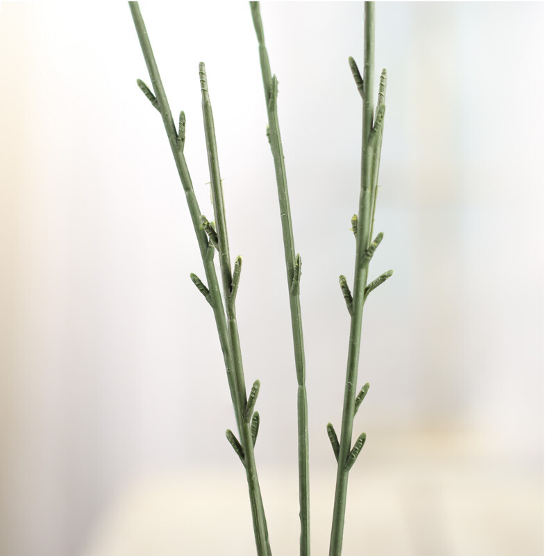 Green Bare Artificial Plastic Stems
