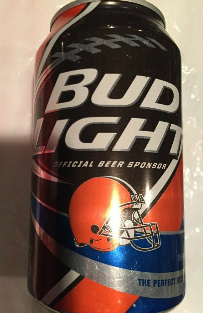 NFL 2015 CLEVELAND BROWNS BUD LIGHT EMPTY CAN 2015