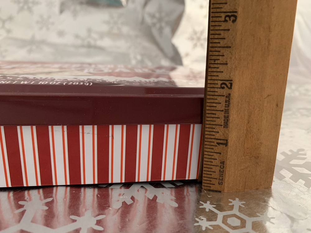 ❤️Sam's Choice Holiday Peppermint Bark EMPTY Tin RED & WHITE design