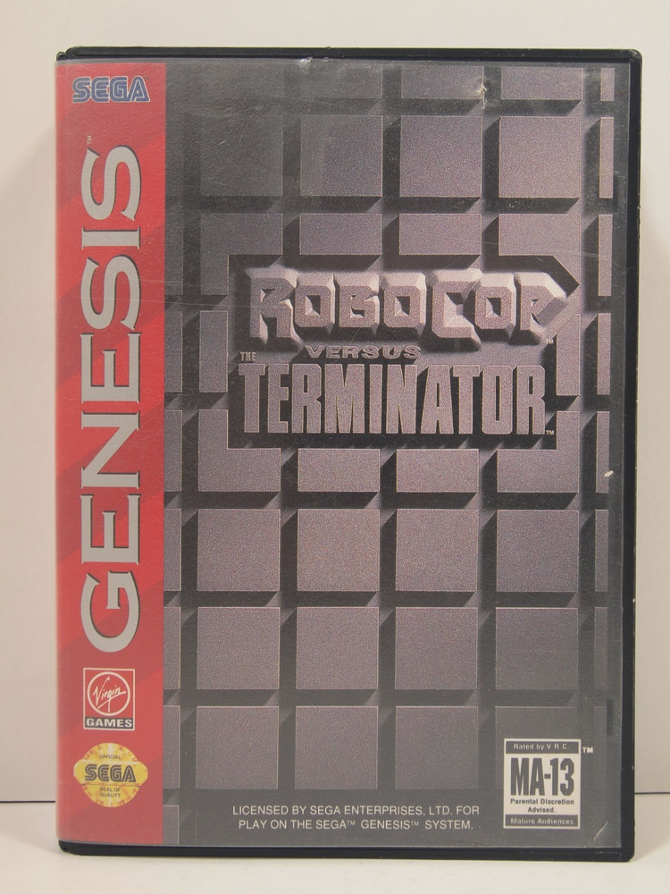 Robocop Vs The Terminator Case (SEGA Genesis) Authentic BOX ONLY