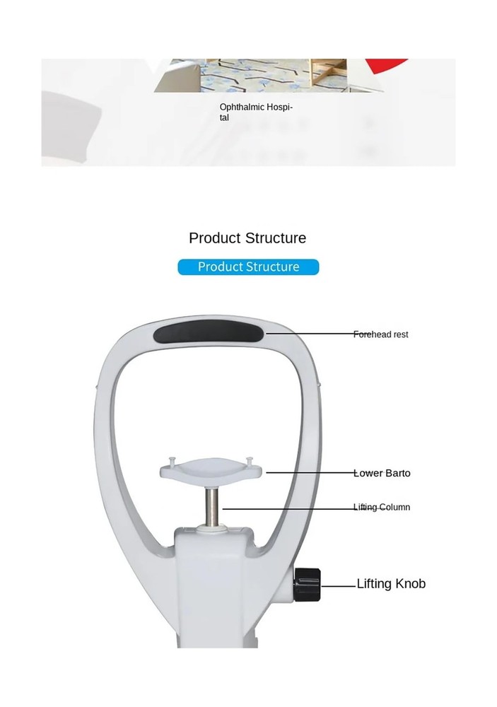 Optometry Equipment Accessories Support Lifting Forehead Support Chin Ophthal...