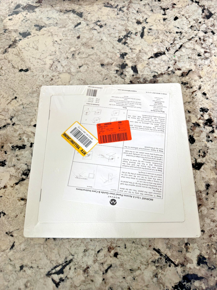 Morvat 12 in. x 12 in. White Plastic Drywall Access Panel