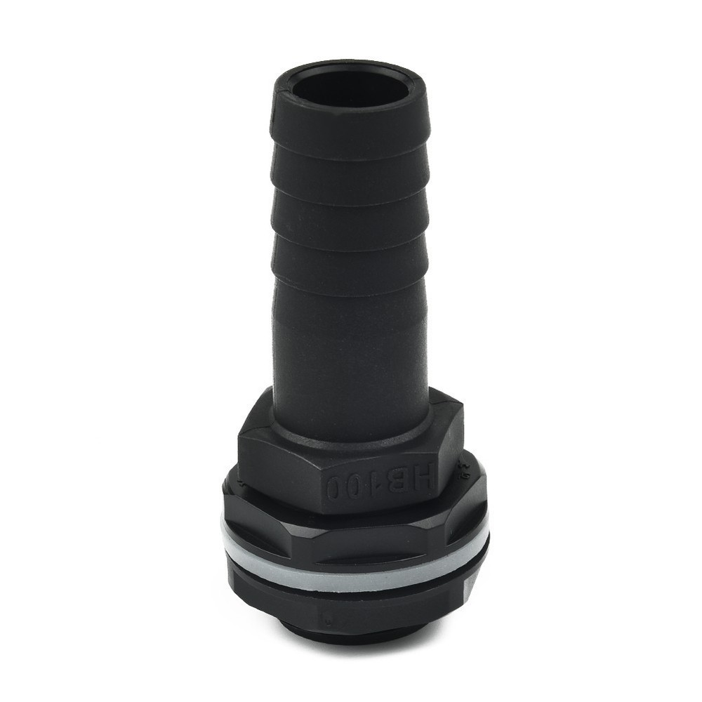 Pipe Overflow Connector 1\\\" Barb 3/4\\\" BSPM Thread Plastic Replacement