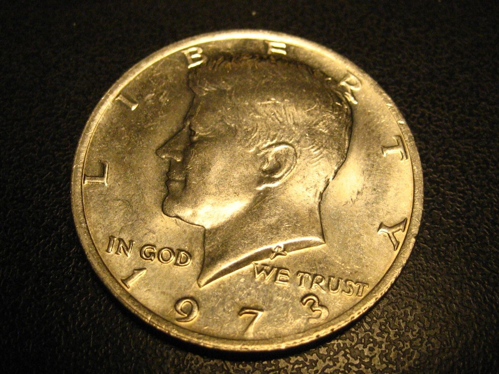 1973-P Copper/Nickel Kennedy Head Half Dollar BU