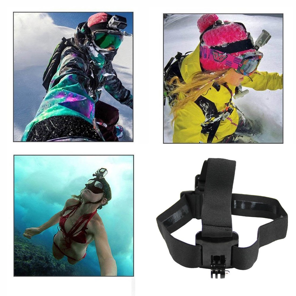MaximalPower Universal Premium Action Camera Head Strap Mount for Gopro