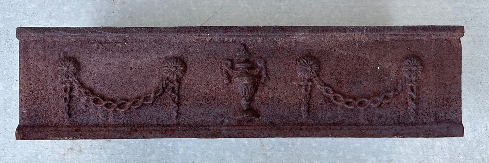 French Louis Seize Cast Iron Rectangular Planter, 19th Century