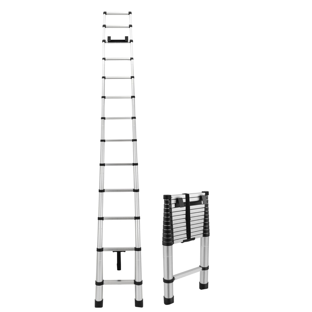 RecPro  Telescoping Ladder 12.5ft Compatible with Lippert On-The-Go Prepped Unit