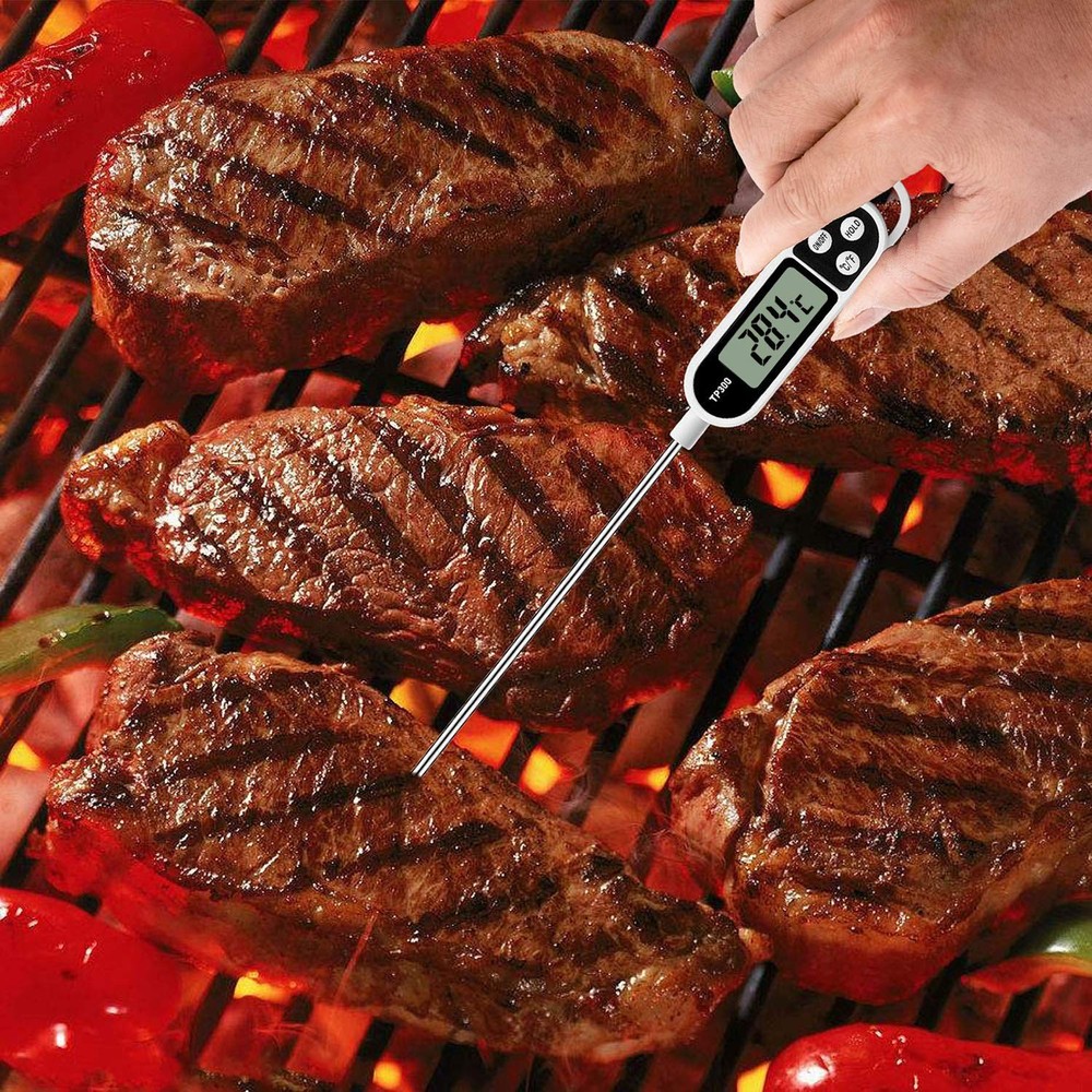 Digital Instant Read Meat Thermometer - Fast & Accurate Temperature Readings