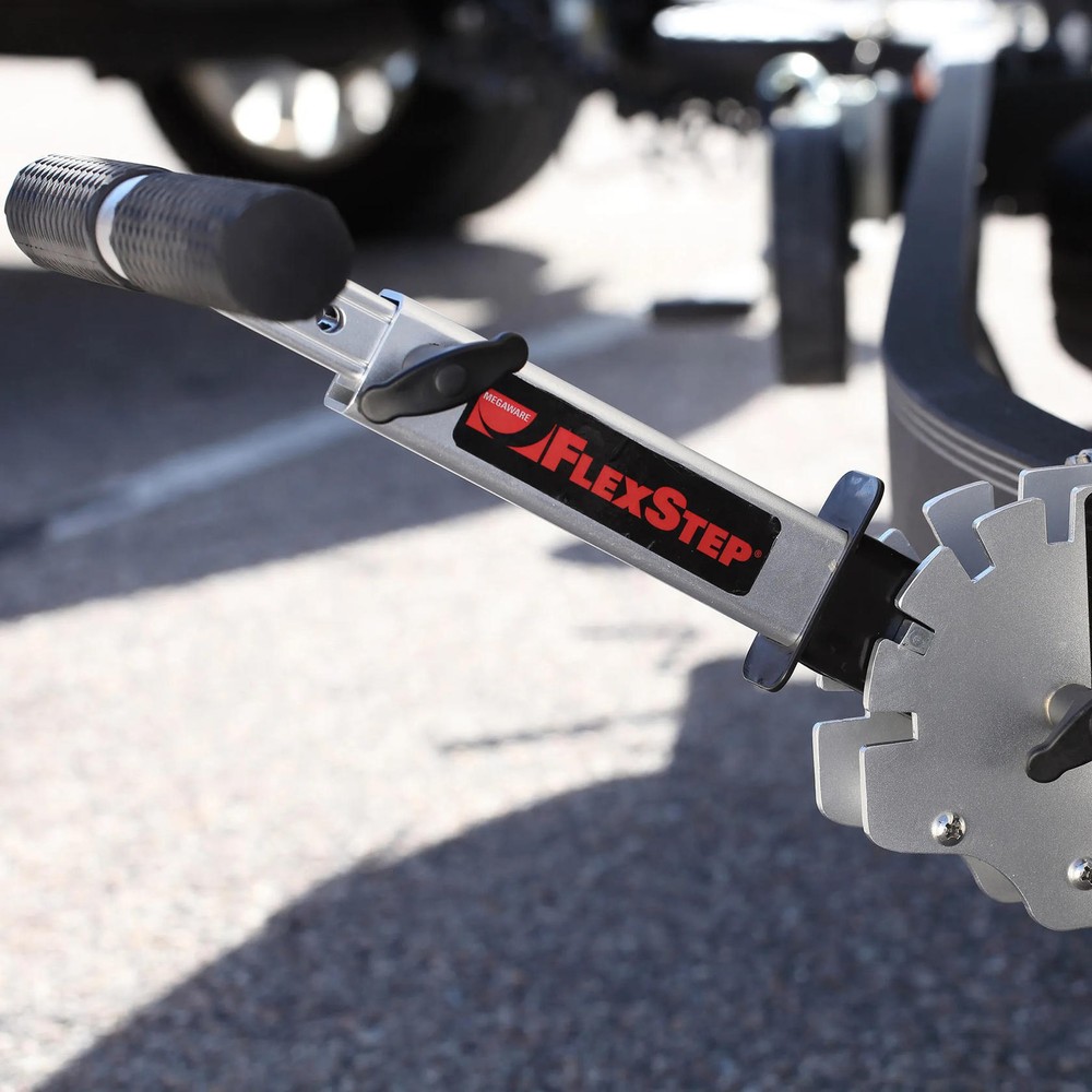 Megaware FlexStep Pro Package Aluminum Trailer Step 80011