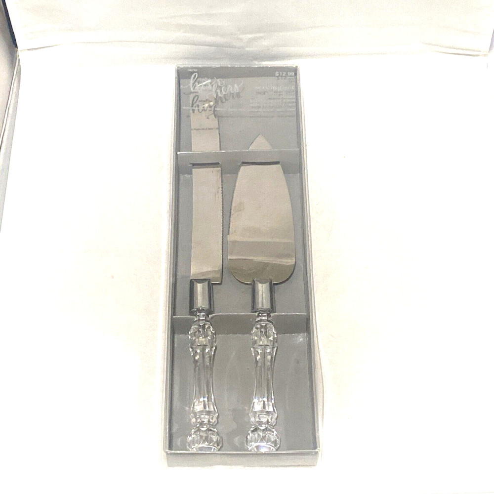 Studio His & Hers Serving Set Cake & Knife Wedding Marriage Ceremony Engagement