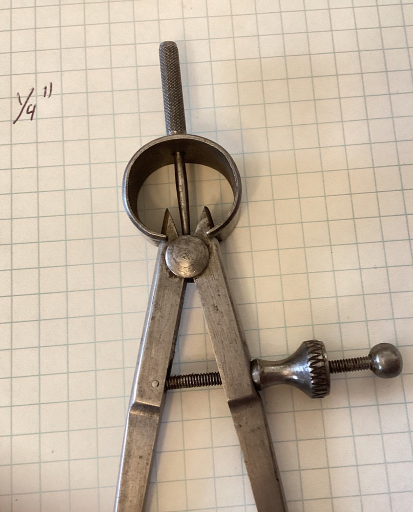 Vintage 7” Spring Divider, Square Leg