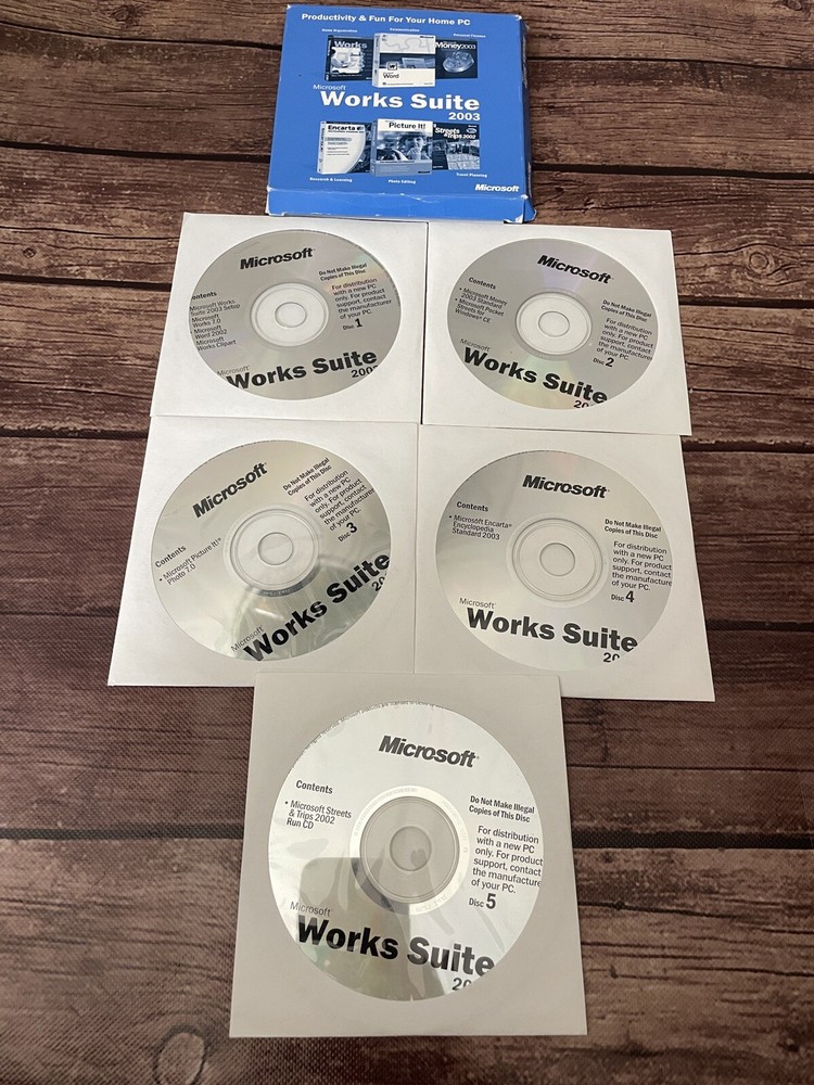 Microsoft Works Suite 2003 Has Product Key