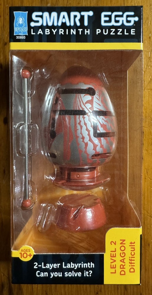 BePuzzled Smart Egg LEVEL 2 Labyrinth Puzzle Dragon Difficult  2 Layer NIB