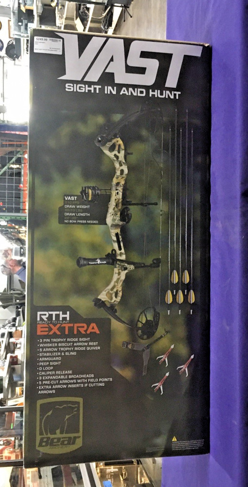 NEW! BEAR VAST RTH EXTRA Compound Bow Kit - SEALED!