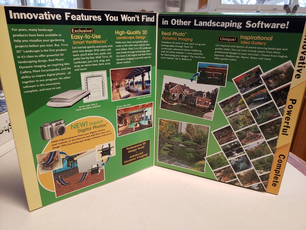 Total 3D Landscape Deluxe 6.0 Design Software 20 Programs in One 2003 New