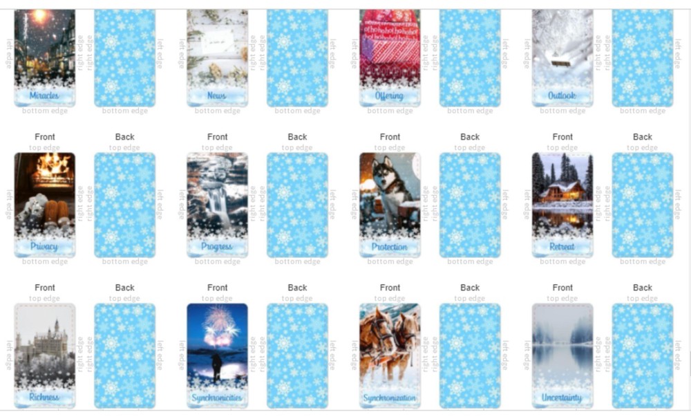 Winter's Embrace Oracle Deck | Spirituality | Lightwork | Reflection | 53 Cards