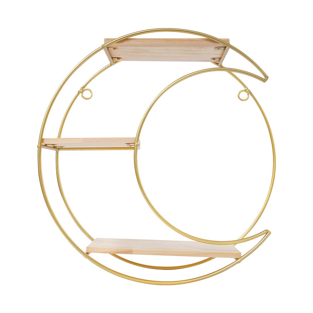 3-tier Round+ Moon Storage Display Rack Storage Display Rack Wall Mounted Shelf