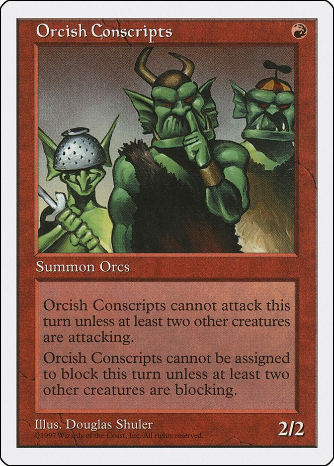 Orcish Conscripts Fifth Edition N/A MTG MP