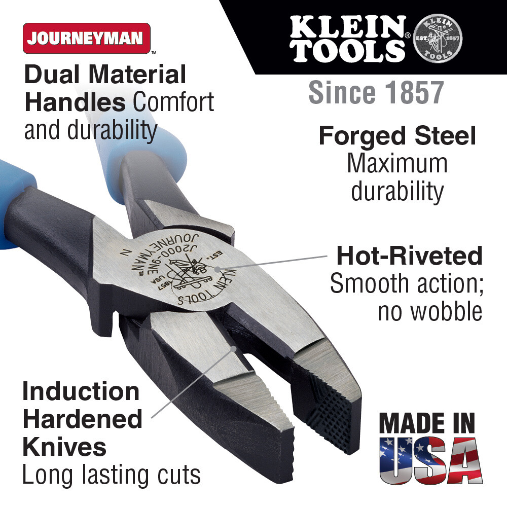 Klein Tools J207-8CR All-Purpose Pliers with Crimper
